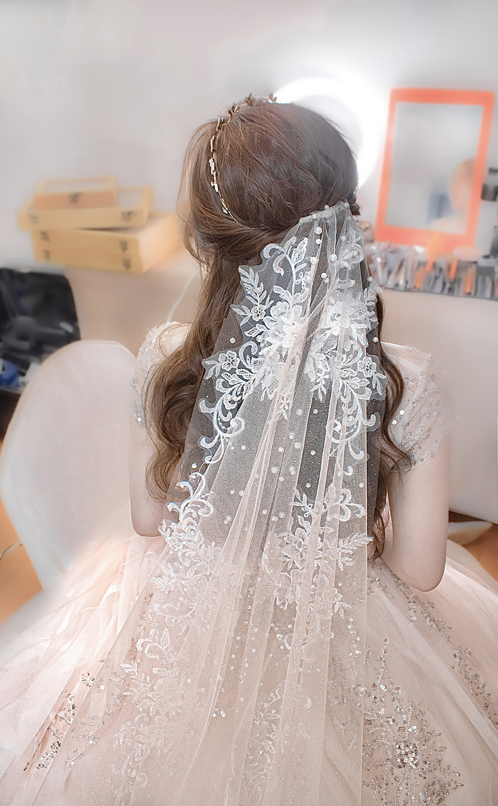 新娘頭紗造型