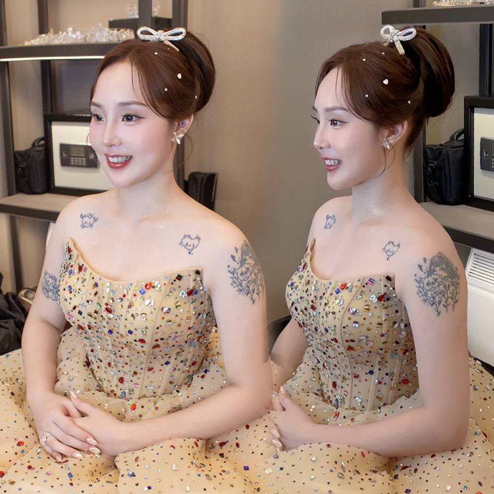 赫本新娘造型